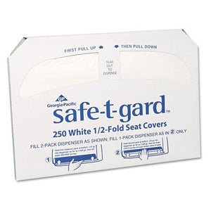 ESGPC47046 - Half-Fold Toilet Seat Covers, White, 250-pack, 20 Boxes-carton