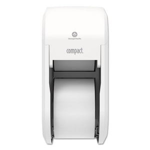 ESGPC56767A - Compact Vertical Double Roll Coreless Tissue Dispenser, 14.063 X 8.188, White