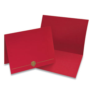 Classic Crest Certificate Covers, 9.38 X 12, Red, 5-pack
