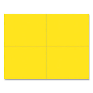 Printable Postcards, 110 Lb, 5.5w X 4.25h, Bright Yellow, 4-sheet, 200-pack