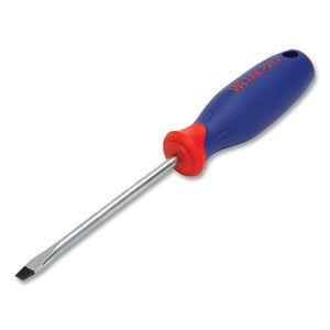 Straight-handle Cushion-grip Screwdriver, 3-16" Slotted Tip, 4" Shaft