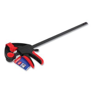 Quick-release Ratcheting Bar Clamp, 18" Capacity, Black-red