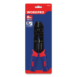 Square Nose Multi-purpose Wiring Tool, Awg Markings, 22 To 10 Awg, 8" Long, Metal, Blue-red Soft-grip Handle
