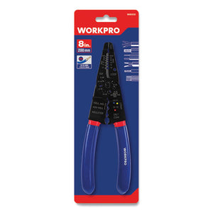 Tapered Nose Multi-purpose Wiring Tool, Awg Markings, 22 To 10 Awg, 8" Long, Metal, Blue-red Soft-grip Handle