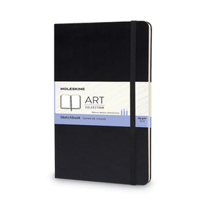 Art Collection Sketchbook, Black Cover, 5 X 8.25, 52 Sheets