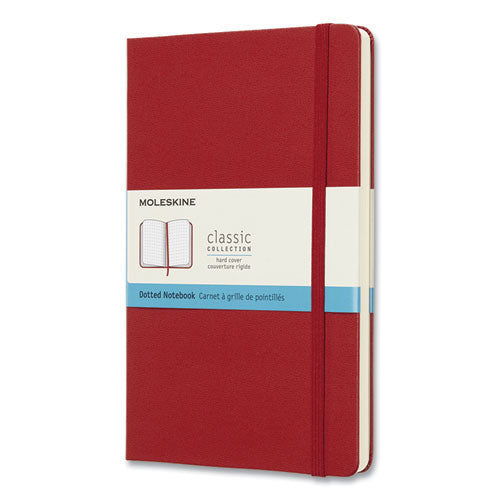 Classic Collection Hard Cover Notebook, Quadrille (dot Grid) Rule, Scarlet Red Cover, 8.25 X 5