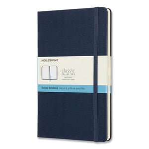 Classic Collection Hard Cover Notebook, Quadrille (dot Grid) Ruled, Sapphire Blue Cover, 8.25 X 5