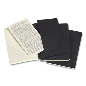 Cahier Journal, Dotted Ruled, Black Cover, 3-pack