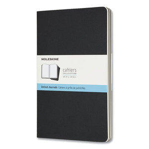 Cahier Journal, Dotted Ruled, Black Cover, 8.25 X 5, 3-pack