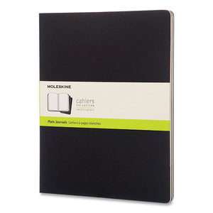 Cahier Journal, Unruled, Black Cover, 11 X 8.5, 60 Sheets, 3-pack