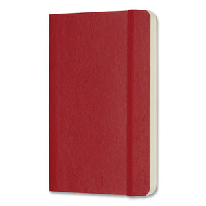 Classic Softcover Notebook, Quadrille (dot Grid) Rule, Scarlet Red Cover, 5.5 X 3.5