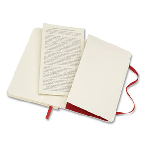 Classic Softcover Notebook, Quadrille (dot Grid) Rule, Scarlet Red Cover, 5.5 X 3.5