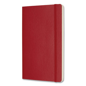 Classic Softcover Notebook, Quadrille (dot Grid) Rule, Scarlet Red Cover, 8.25 X 5