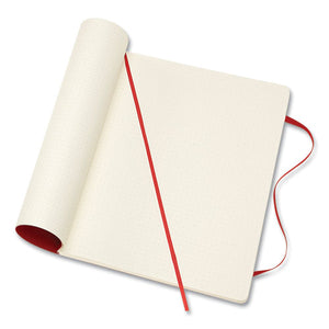 Classic Softcover Notebook, Quadrille (dot Grid) Rule, Scarlet Red Cover, 10 X 7.5, 80 Sheets