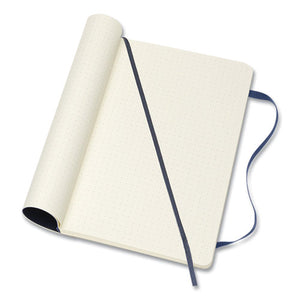 Classic Softcover Notebook, Quadrille (dot Grid) Rule, Sapphire Blue Cover, 8.25 X 5
