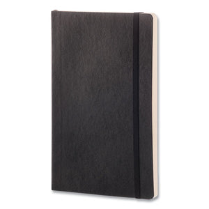 Classic Softcover Notebook, Quadrille (dot Grid) Rule, Black Cover, 8.25 X 5