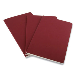 Cahier Journal, Quadrille Rule, Cranberry Red Cover, 5 X 8.25, 80 Sheets, 3-pack