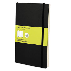 ESHBGMSL17 - Classic Softcover Notebook, Plain, 8 1-4 X 5, Black Cover, 192 Sheets