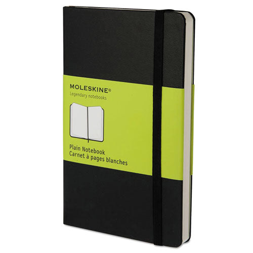Hard Cover Notebook, Unruled, Black Cover, 5.5 X 3.5, 192 Sheets