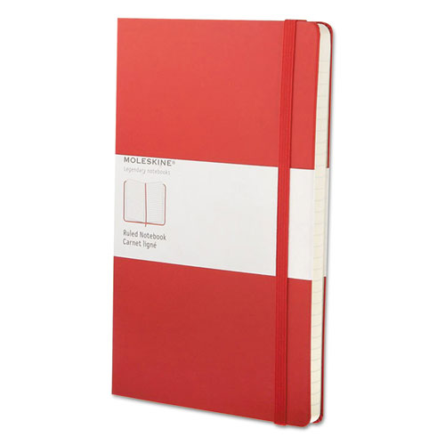ESHBGQP060R - Ruled Classic Notebook, 8 1-4 X 5, Red Cover, 240 Sheets