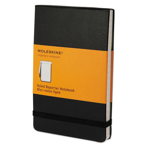 ESHBGQP511 - Reporter Notebook, Ruled, 3 1-2 X 5 1-2, Black Cover, 192 Sheets