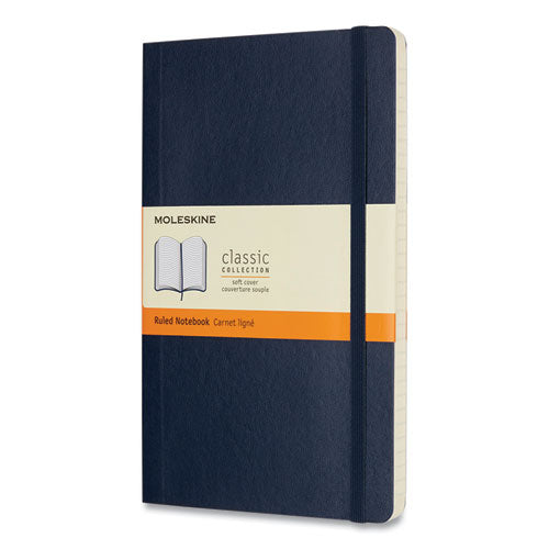Classic Softcover Notebook, Narrow Rule, Sapphire Blue Cover, 8.25 X 5, 192 Sheets