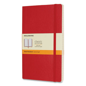 Classic Softcover Notebook, Narrow Rule, Scarlet Red Cover, 8.25 X 5,192 Sheets