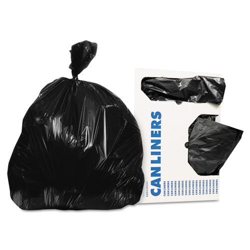 Low-density Can Liners, 12-16 Gal, 0.35 Mil, 24 X 32, Black, 1,000-carton