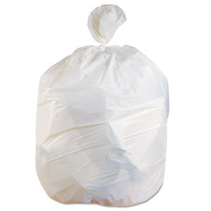 ESHERH7658EW - Low-Density Can Liners, 60 Gal, 0.75 Mil, 38 x 58, White, 100-Carton