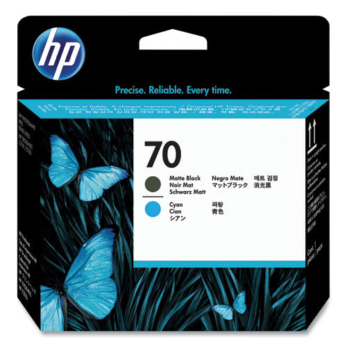 Hp 70, (c9404a) Matte Black-cyan Printhead