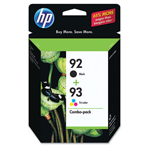 Hp 92-hp 93, (c9513fn) 2-pack Black-tri-color Original Ink Cartridges