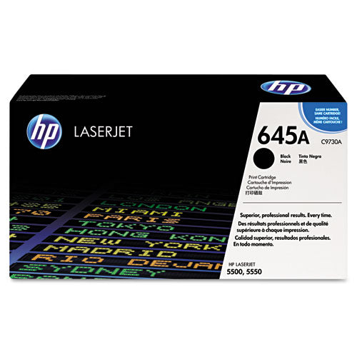 Hp 645a, (c9730a) Black Original Laserjet Toner Cartridge