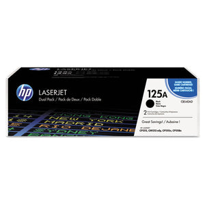 Hp 125a, (cb540a-d) 2-pack Black Original Laserjet Toner Cartridges