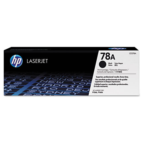 Hp 78a, (ce278a) Black Original Laserjet Toner Cartridge