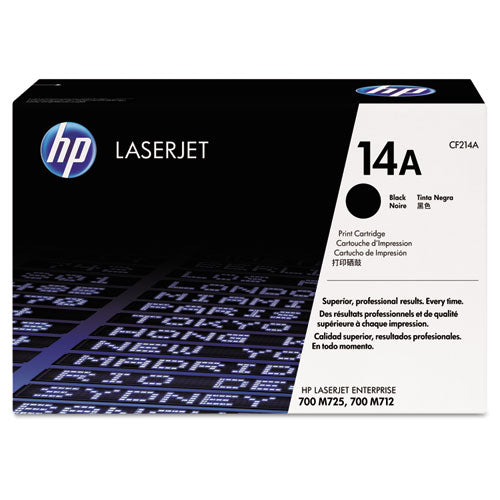 Hp 14a, (cf214a) Black Original Laserjet Toner Cartridge