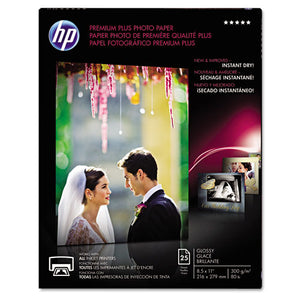 ESHEWCR670A - Premium Plus Photo Paper, 80 Lbs., Glossy, 8-1-2 X 11, 25 Sheets-pack