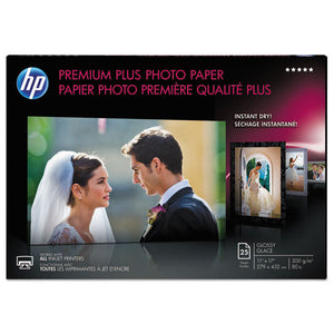 ESHEWCV065A - Premium Plus Photo Paper, 75 Lbs., Glossy, 11 X 17, 25 Sheets-pack