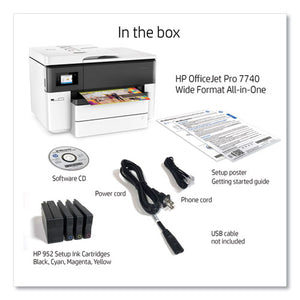 Officejet Pro 7740 All-in-one Printer, Copy-fax-print-scan