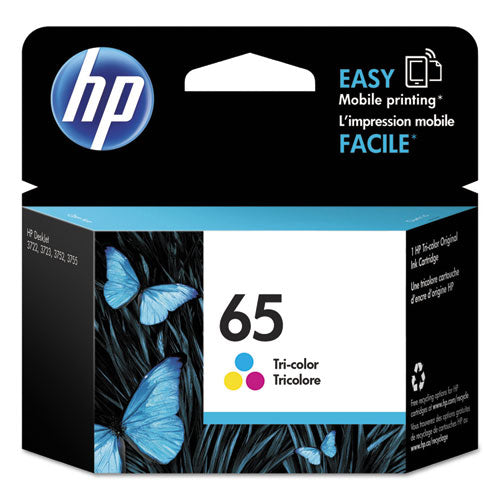 Hp 65, (n9k01an) Tri-color Original Ink Cartridge