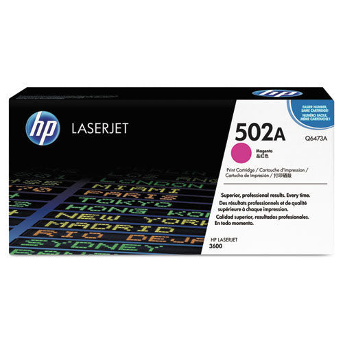 Hp 502a, (q6473a) Magenta Original Laserjet Toner Cartridge