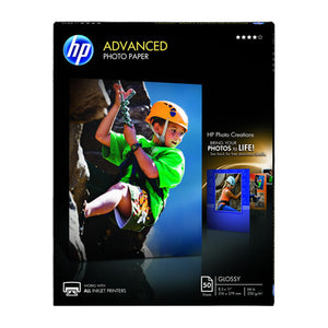 ESHEWQ7853A - Advanced Photo Paper, 56 Lbs., Glossy, 8-1-2 X 11, 50 Sheets-pack