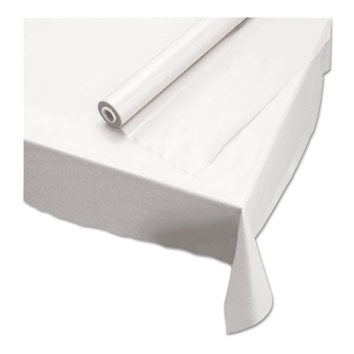 ESHFM113000 - Plastic Roll Tablecover, 40" X 100 Ft, White