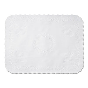 ESHFMTC8704472 - Anniversary Embossed Scalloped Edge Tray Mat, 14 X 19, White, 1000-carton