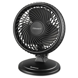 ESHLSHAOF87BLZNUC - Lil' Blizzard 7" Two-Speed Oscillating Personal Table Fan, Plastic, Black