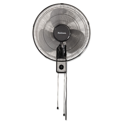 ESHLSHMF1611AUM - 16" Wall Mount Fan, 3-Speed, Metal, Black