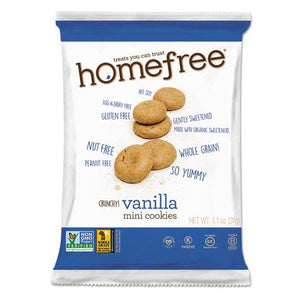 ESHMF01866 - Gluten Free Vanilla Mini Cookies, 1.1 Oz Pack, 30-carton