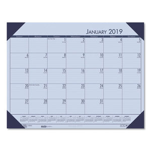 ESHOD12473 - RECYCLED ECOTONES SUNSET ORCHID MONTHLY DESK PAD CALENDAR, 22 X 17, 2019
