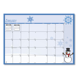 Seasonal Monthly Academic Planner, 10 X 7, Light Blue, 2020-2021