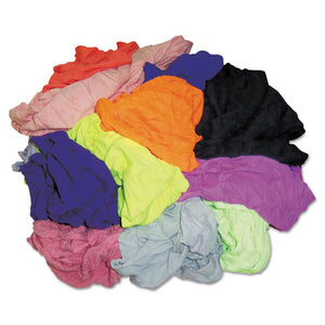 ESHOS24510 - New Colored Knit Polo T-Shirt Rags, Assorted Colors, 10 Pounds-bag