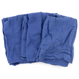 ESHOS53925 - RECLAIMED SURGICAL HUCK TOWEL, BLUE, 25 TOWELS-CARTON
